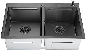 Chiuveta bucatarie SanDonna HD7850 dubla Negru