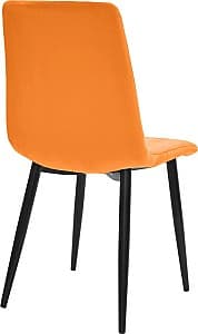 Железный стул DP DC-90P N43 Бархат Orange+Black Legs