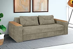 Canapea Modern Dallas New Vavilon 62 Bej inchis/Stejar
