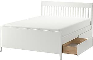 Кровать IKEA Idanas с местом для хранения 140x200 Белый