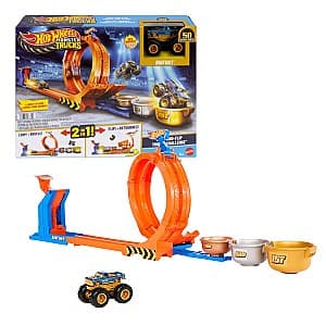  Hot Wheels Monster Trucks Loop-And-Flip Trophy Challenge (JBX64)