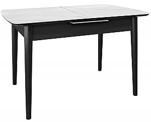 Masa din sticla DP Granna White (Alb) / Black (Negru)