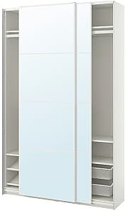Dulap-cupe IKEA Pax/Auli rafturi/bare/cosuri/oglinda 150x44x236 Alb