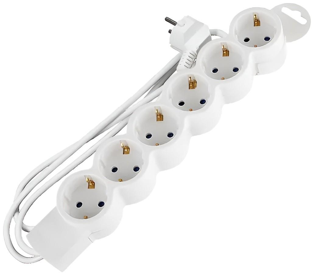 Сетевой фильтр Scame 6 гнезд 5 м 16 A (161.251D5)