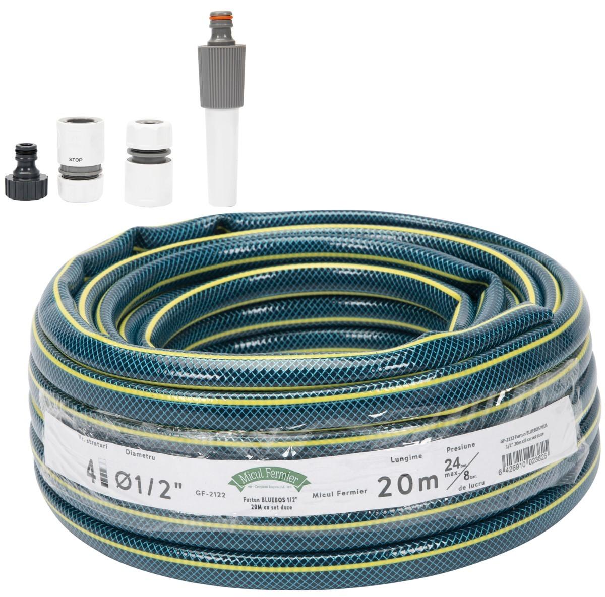 Шланг для полива Micul Fermier BLUEBOS PLUS 1/2 20м