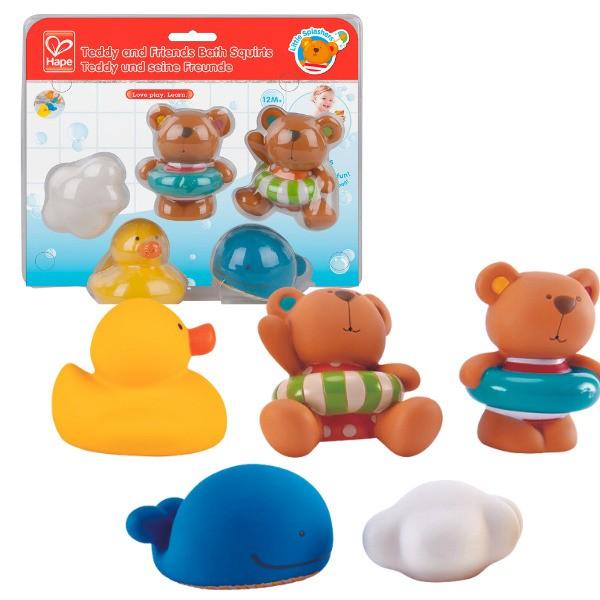 Jucărie pentru apă și baie Hape Teddy si prietenii E0201