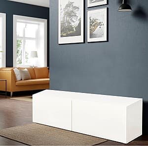 Tumba pentru televizor IKEA Besta/Lappviken polite/usi 120x42x38 Alb