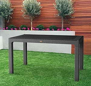 Стол для пикника Heniver Rattan Table 150x90 Anthracite