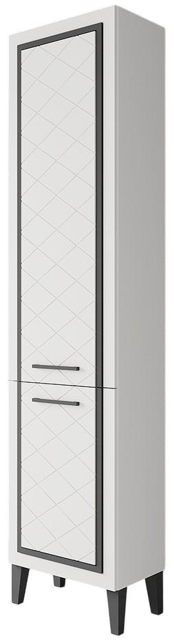 Шкаф пенал Supraten Burgundie Белый Левый