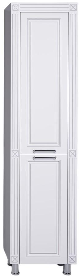 Шкаф пенал Supraten Napoleon Белый/Серебристый Правый