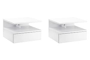 Noptiera HomCom 831-338 35x32x22cm (White)