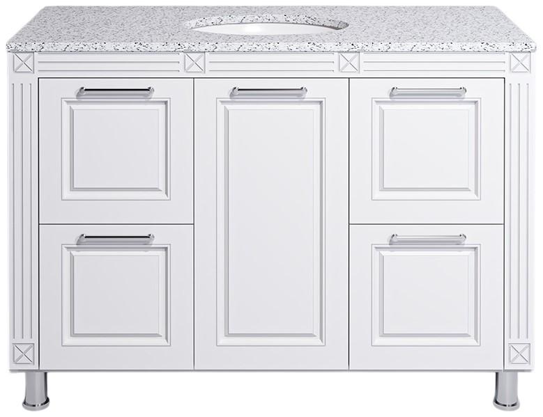 Dulap sub lavoar Supraten Napoleon 120 (GR 120) Alb/Argint