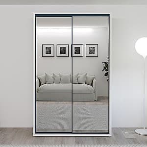 Dulap-cupe Bayro Parma 140x225x60 cm Alb