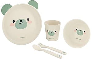 Set de vesela Kikka Boo Bamboo Bear Mint
