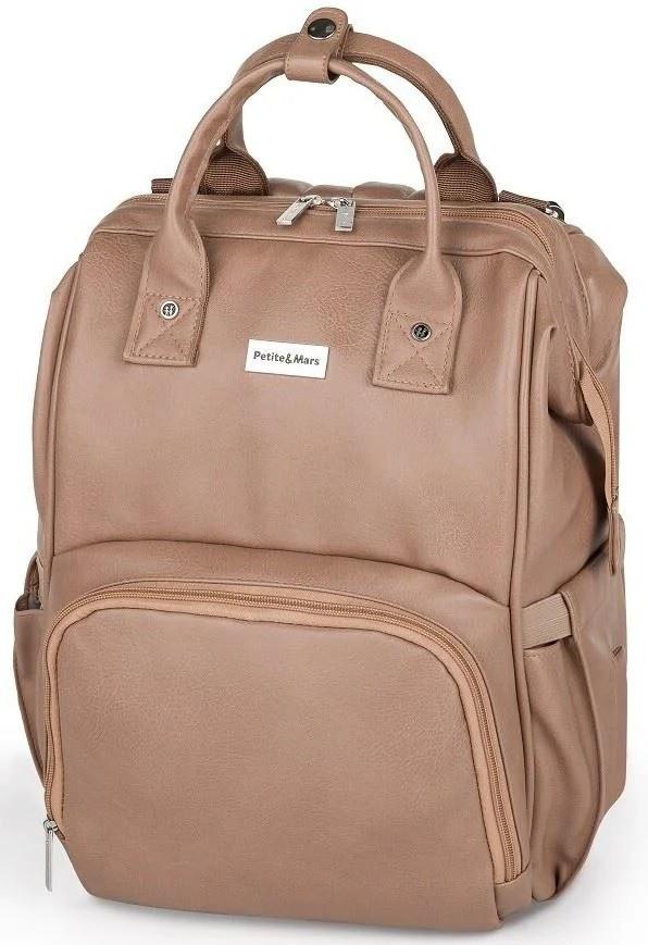 Genta pentru mamici Petite&Mars Jasper Camel Beige