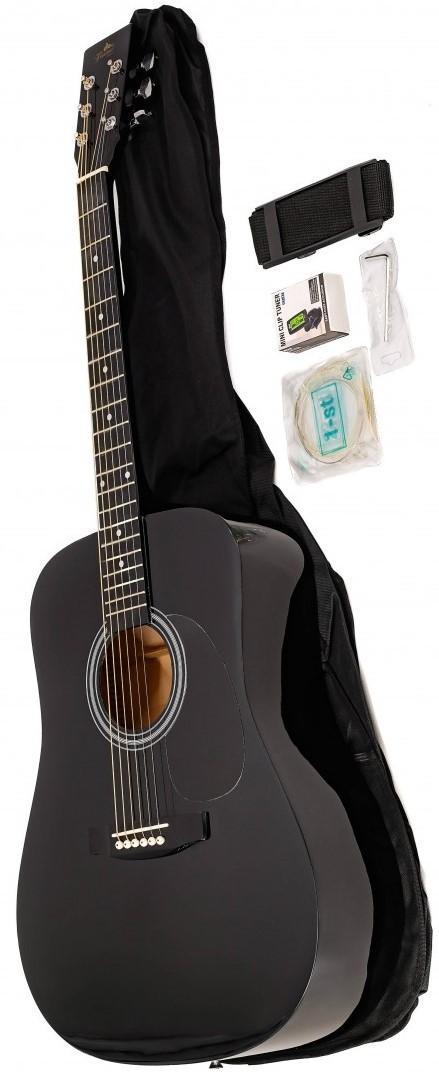 Акустическая гитара Flame  El Nino Acoustic Black Set