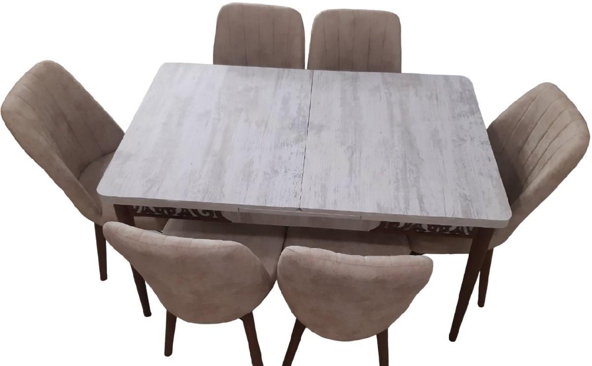 Set de masa si scaune Kelebek ES-402 (6 scaune)