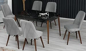 Set de masa si scaune Kelebek ES-633 (6 scaune)