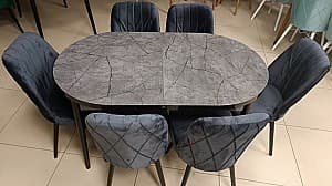 Set de masa si scaune Kelebek ES-720 (6 scaune)