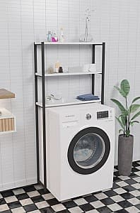 Полка для ванных комнат Prestige 70x21x150 3 полки (White/Black)