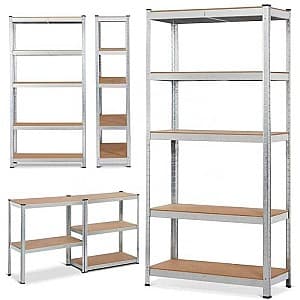 Торговый стеллаж Ekspand 180x90x40 см Алюминий (10001880)