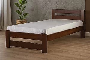 Кровать Mebil Lev Лира 90x200 Орех Темный, для 1 человека