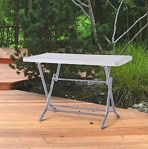 Раскладной стол Heniver Rattan Table Metal 2K 120x70 (White)