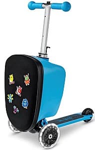 Самокат Micro Luggage Junior Patch & Play Blue