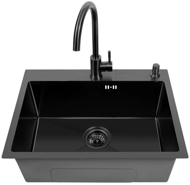 Chiuveta de bucatarie Aquatoria Nano PVD 60x45 Black