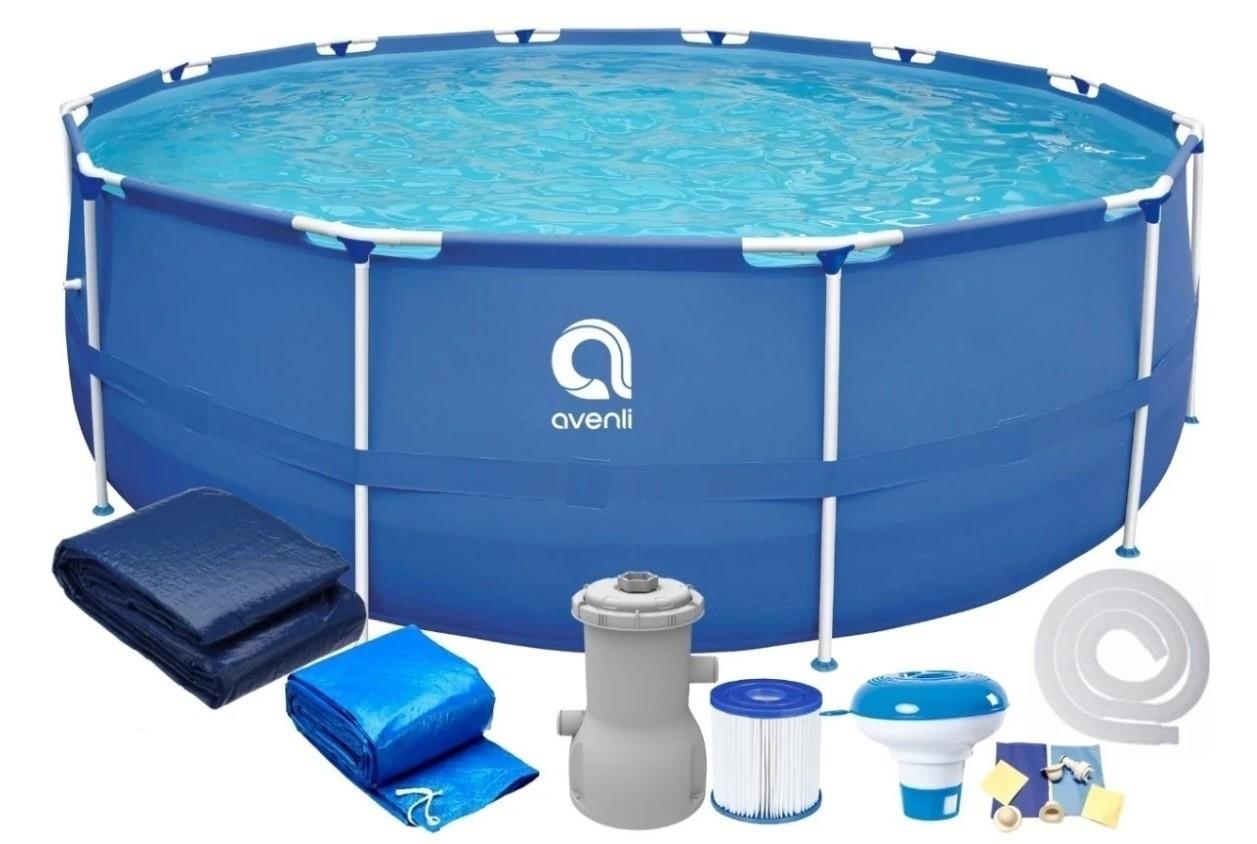 Piscina cu carcasa Avenli 12391VETS Promo Set