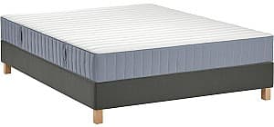 Кровать IKEA Lyngor/Valevag/Burfjord экстра жесткий 160x200 10cm Голубой/Темно-Серый