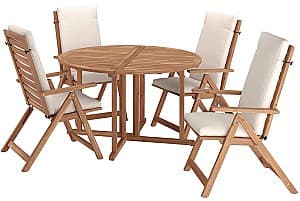 Набор садовой мебели IKEA Nammaro/Froson/Duvholmen 130 Светло-коричневый/Бежевый