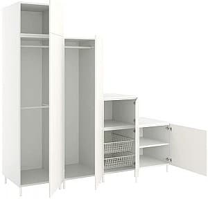 Dulap IKEA Platsa 6 usi 240x57x231 Alb/Fonnes Alb