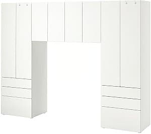 Детский шкаф IKEA Smastad/Platsa 240x42x181 Белый/Белый