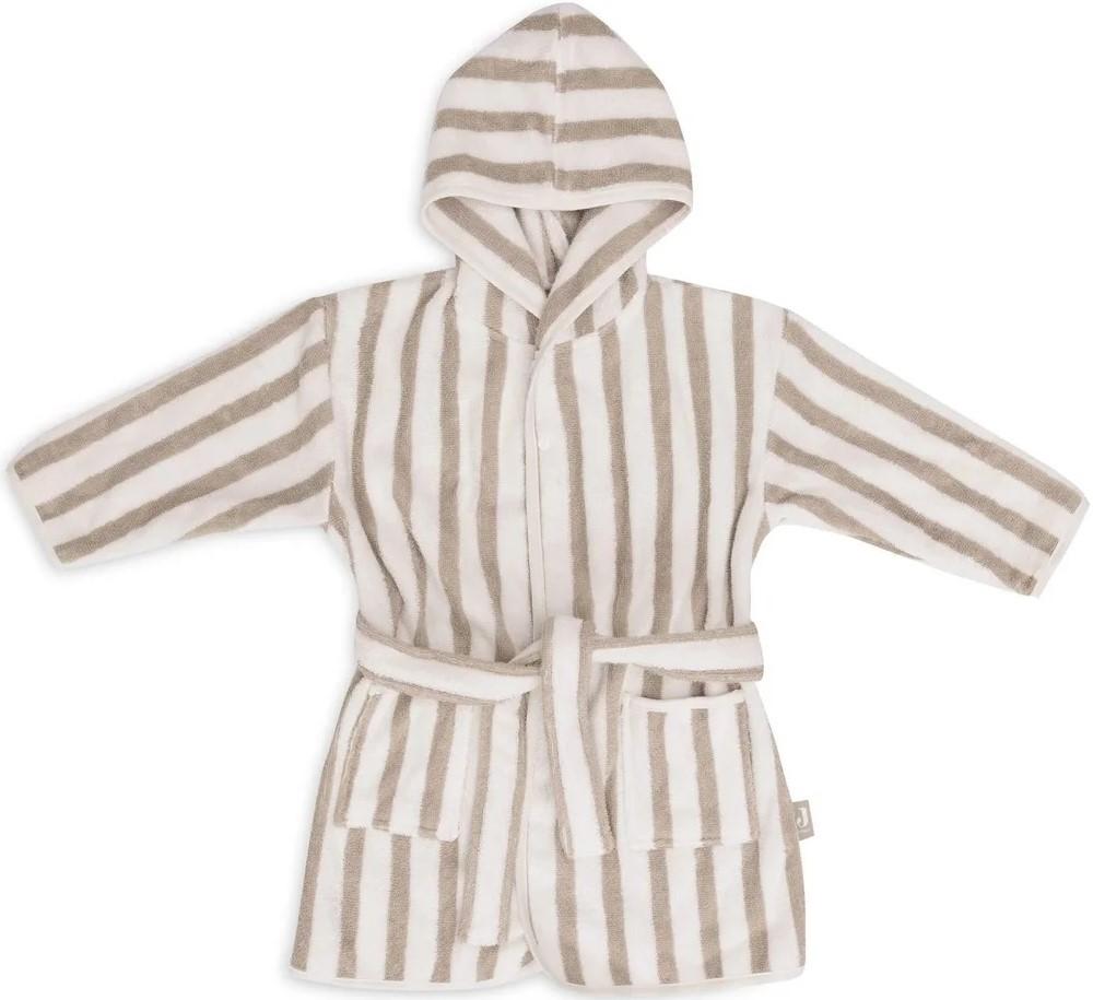 Халат Jollein Stripe Terry Olive Green GOTS (1-2 years)