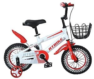 Bicicleta copii RT RTBIKE20/1 alb/rosu