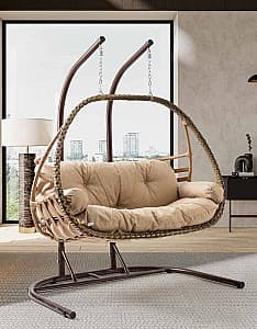 Set mobila de gradina Sunyard Malta Double Brown