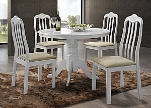 Набор стол и стулья Marcel RH7066559CWHITE 1+4 Белый