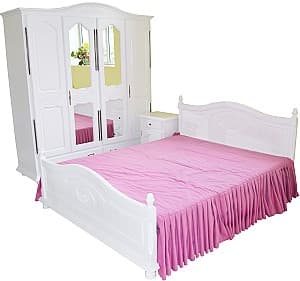 Кровать Viitorul Valentina 160x200 см Белый