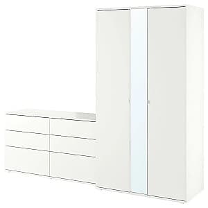Dulap IKEA Vihals cu comoda 245x57x200 Alb