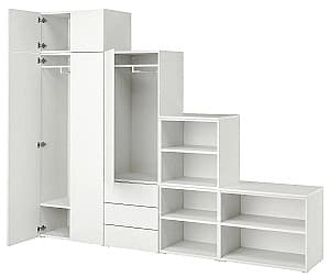 Шкаф IKEA Platsa 5 дверей/3 ящика 280x42x221 Белый/Фоннес Белый