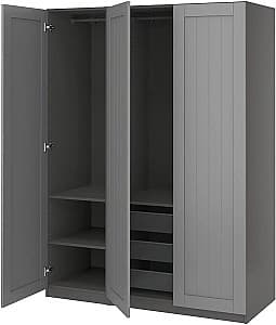 Dulap IKEA Pax/Gullaberg rafturi/bare/cosuri 150x60x201 Gri/Gri Inchis