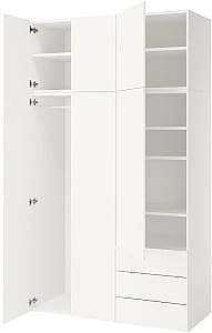 Шкаф IKEA Platsa/Fonnes полки/штанга/ящики 140x57x241 Белый