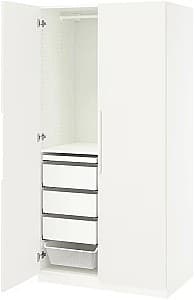 Шкаф IKEA Pax/Tonstad полки/штанги/ящики/корзины 100x60x201 Белый