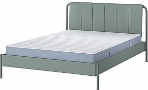 Pat IKEA Tallasen/Kulsta/Vesteroy extra ferma/cu saltea 160x200 Gri Verde