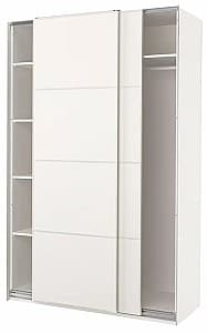Dulap-cupe IKEA Pax/Mehamn rafturi/bara/2 fete 150x66x236 Alb
