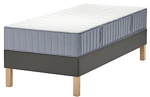 Pat IKEA Lyngor/Vagstranda/Burfjord extra ferma 90x200 20cm Albastru/Gri Inchis