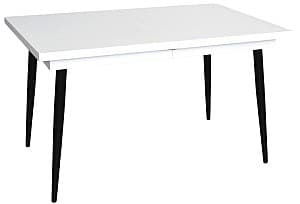 Masa din laminat Evelin DT 433-3B Alb / Negru