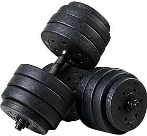 Haltera FUNFIT Gym&Fitness 4257 2x20kg Black