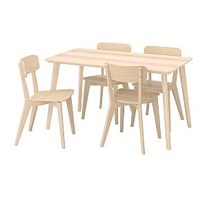 Набор стол и стулья IKEA Lisabo (4 стулья)